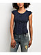 Ninth Hall Adrian Blue Pinstripe Button Up Top - Thumbnail image 1 of 5