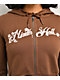Ninth Hall Airbrush Afterlife Brown Crop Zip Hoodie - Thumbnail image 3 of 8