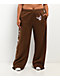 Ninth Hall Airbrush Afterlife Brown Wide Leg Sweatpants - Thumbnail image 3 of 11