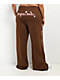 Ninth Hall Airbrush Afterlife Brown Wide Leg Sweatpants - Thumbnail image 4 of 11