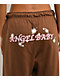 Ninth Hall Airbrush Afterlife Brown Wide Leg Sweatpants - Thumbnail image 5 of 11
