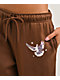 Ninth Hall Airbrush Afterlife Brown Wide Leg Sweatpants - Thumbnail image 6 of 11