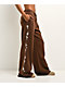 Ninth Hall Airbrush Afterlife Brown Wide Leg Sweatpants - Thumbnail image 8 of 11