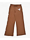 Ninth Hall Airbrush Afterlife Brown Wide Leg Sweatpants - Thumbnail image 10 of 11