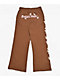Ninth Hall Airbrush Afterlife Brown Wide Leg Sweatpants - Thumbnail image 11 of 11