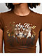 Ninth Hall Alina Brown Crop T-Shirt - Thumbnail image 3 of 4