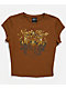 Ninth Hall Alina Brown Crop T-Shirt - Thumbnail image 4 of 4
