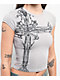 Ninth Hall Alina Cross Grey Crop T-Shirt  - Thumbnail image 3 of 4