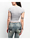 Ninth Hall Alina Cross Grey Crop T-Shirt  - Thumbnail image 2 of 4