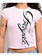 Ninth Hall Alina Pink Crop T-Shirt - Thumbnail image 3 of 4
