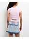 Ninth Hall Alina Pink Crop T-Shirt - Thumbnail image 2 of 4