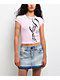 Ninth Hall Alina Pink Crop T-Shirt - Thumbnail image 1 of 4