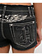 Ninth Hall Alyssia Black Wash Cutoff Denim Shorts - Thumbnail image 3 of 4