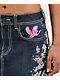 Ninth Hall Alyssia Cherry Blossom Blue Wash Mini Skirt - Thumbnail image 4 of 10