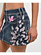 Ninth Hall Alyssia Cherry Blossom Blue Wash Mini Skirt - Thumbnail image 6 of 10