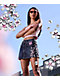 Ninth Hall Alyssia Cherry Blossom Blue Wash Mini Skirt - Thumbnail image 7 of 10