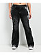 Ninth Hall Alyssia Cross Black Wash Mid Rise Bootcut Jeans - Thumbnail image 4 of 7