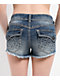 Ninth Hall Alyssia Crosses Blue Wash Denim Shorts - Thumbnail image 6 of 6