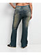 Ninth Hall Alyssia Nailheads Blue Wash Bootcut Jeans - Thumbnail image 4 of 12