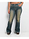 Ninth Hall Alyssia Nailheads Blue Wash Bootcut Jeans - Thumbnail image 5 of 12