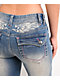 Ninth Hall Alyssia Pink Stitch Blue Wash Bootcut Jeans - Thumbnail image 5 of 6