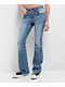 Ninth Hall Alyssia Rose Rhinestone Blue Wash Bootcut Jeans - Thumbnail image 2 of 6