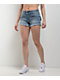Ninth Hall Alyssia Shortie Sapphire Denim Shorts - Thumbnail image 1 of 10