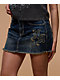 Ninth Hall Alyssia Spears Dark Blue Wash Cutoff Mini Skirt - Thumbnail image 7 of 7