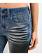 Ninth Hall Alyssia Wings Rider Light Blue Wash Mid Rise Bootcut Jeans - Thumbnail image 3 of 7