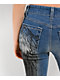 Ninth Hall Alyssia Wings Rider Light Blue Wash Mid Rise Bootcut Jeans - Thumbnail image 4 of 7