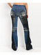 Ninth Hall Alyssia Wings Rider Light Blue Wash Mid Rise Bootcut Jeans - Thumbnail image 2 of 7
