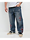 Ninth Hall Ambush Crosses Baked Medium Blue Wash Loose Fit Jeans - Thumbnail image 1 of 14