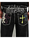 Ninth Hall Ambush Crosses Black Wash Loose Fit Jeans - Thumbnail image 7 of 9