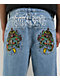 Ninth Hall Ambush Dragon Blue Wash Loose Fit Jeans - Thumbnail image 3 of 7