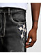 Ninth Hall Ambush Royal Cross Black Wash Loose Fit Jeans - Thumbnail image 7 of 10