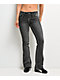 Ninth Hall Amiyah Black Wash Low Rise Bootcut Jeans - Thumbnail image 1 of 5