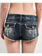 Ninth Hall Amiyah Blue Wash Denim Shorts - Thumbnail image 4 of 5