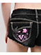 Ninth Hall Amiyah Lil Shorty Teen Spirit Black Wash Denim Shorts - Thumbnail image 4 of 7