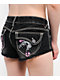 Ninth Hall Amiyah Lil Shorty Teen Spirit Black Wash Denim Shorts - Thumbnail image 7 of 7