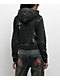 Ninth Hall Andover Cross Black Wash Zip Hoodie  - Thumbnail image 2 of 4