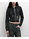 Ninth Hall Andover Cross Black Wash Zip Hoodie  - Thumbnail image 1 of 4