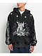 Ninth Hall Angels Black Wash Thermal Zip Hoodie - Thumbnail image 1 of 4