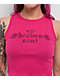 Ninth Hall Ashlee Heaven Pink Crop Tank Top - Thumbnail image 3 of 4
