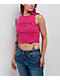 Ninth Hall Ashlee Heaven Pink Crop Tank Top - Thumbnail image 1 of 4