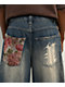 Ninth Hall Astray Ambition Blue Wash Ultra Wide Patchwork Jeans - Thumbnail image 3 of 5