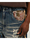 Ninth Hall Astray Ambition Blue Wash Ultra Wide Patchwork Jeans - Thumbnail image 4 of 5
