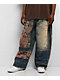Ninth Hall Astray Ambition Blue Wash Ultra Wide Patchwork Jeans - Thumbnail image 1 of 5