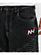 Ninth Hall Astray Piece Black Thunderhead Wash Moto Denim Jeans - Thumbnail image 3 of 7