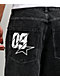 Ninth Hall Astray Piece Black Thunderhead Wash Moto Denim Jeans - Thumbnail image 4 of 7