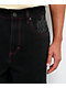 Ninth Hall Astray Pink & Black Thunderhead Wash Ultra Wide Patchwork Jeans - Thumbnail image 5 of 9